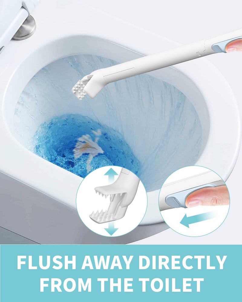 AIR U+ Disposable Toilet Brush Wand for Scrubbing Bubbles Flushable Refills, Wall Mount Toilet Cleaning System with 24 Count Refills + 1 Toilet Wand + 1 Automatic Visual Caddy - Image 2