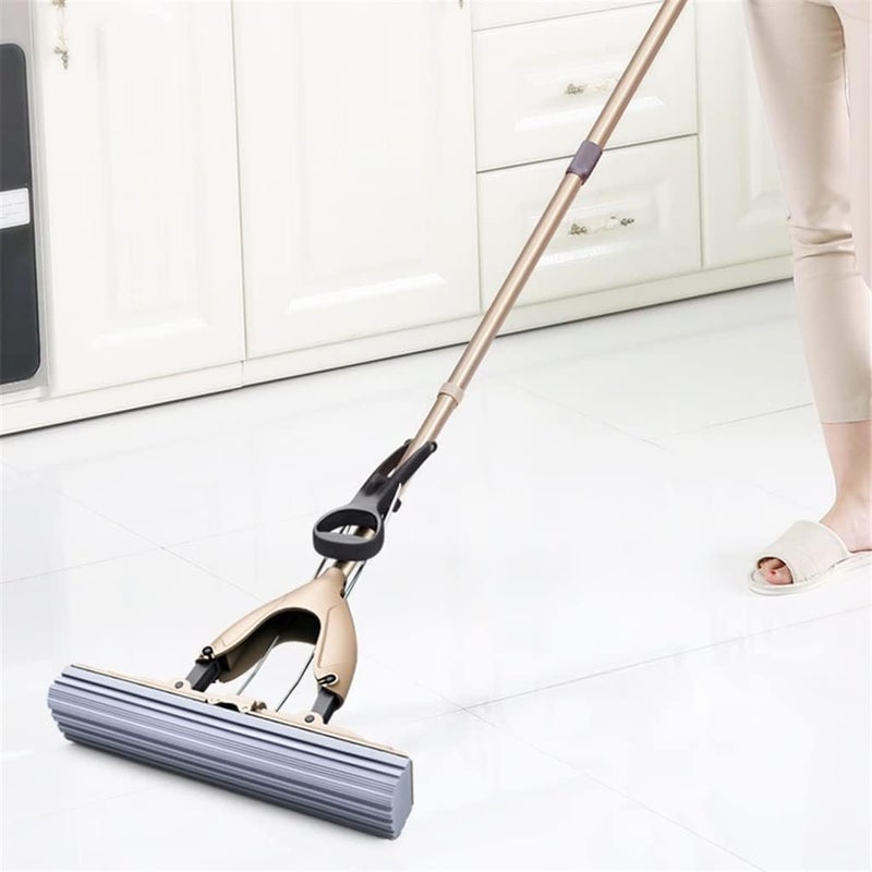 Calyrex PVA Sponge Mop Stainless Steel Butterfly Mop for Efficient Floor Cleaning Durable Sponge Mop Stick Ideal for Floor Bathroom Window Cleaning - Image 3