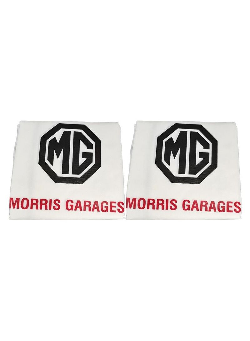 MG Universal Car Seat Dust Dirt Protection Cover, Extra Protection For Your Seat 2 Pcs Set, Car Seat Cover, White  - Image 4