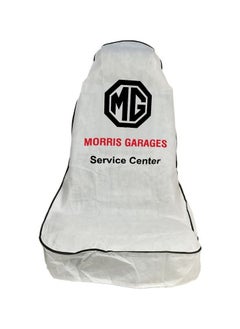MG Universal Car Seat Dust Dirt Protection Cover, Extra Protection For Your Seat 2 Pcs Set, Car Seat Cover, White  - Image 3