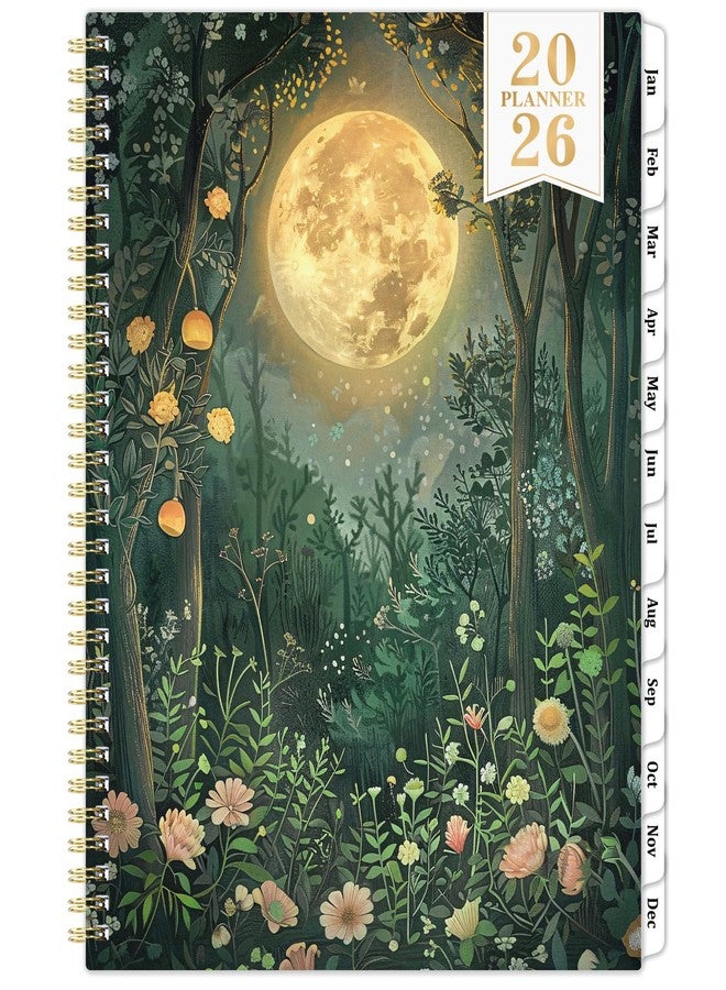 Vondafe 2026 Planner - Planner 2026, JAN 2026 - DEC 2026, 2026 Planner Weekly and Monthly, 2026 Calendar Planner, 9" x 11", Tabs, Spiral Binding, Back Pocket - Image 1