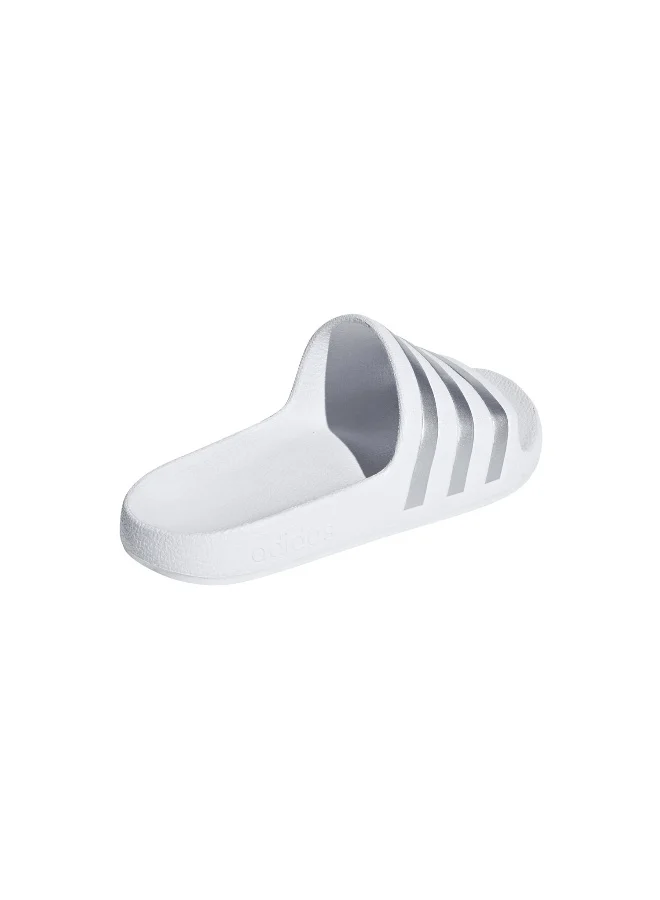 Adidas Adidas Adilette Aqua K U White Sportswear Sandals/Slippers For Kids
