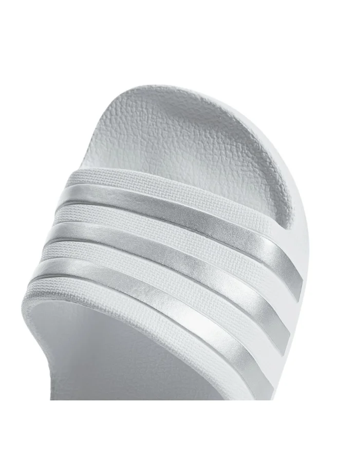 Adidas Adidas Adilette Aqua K U White Sportswear Sandals/Slippers For Kids