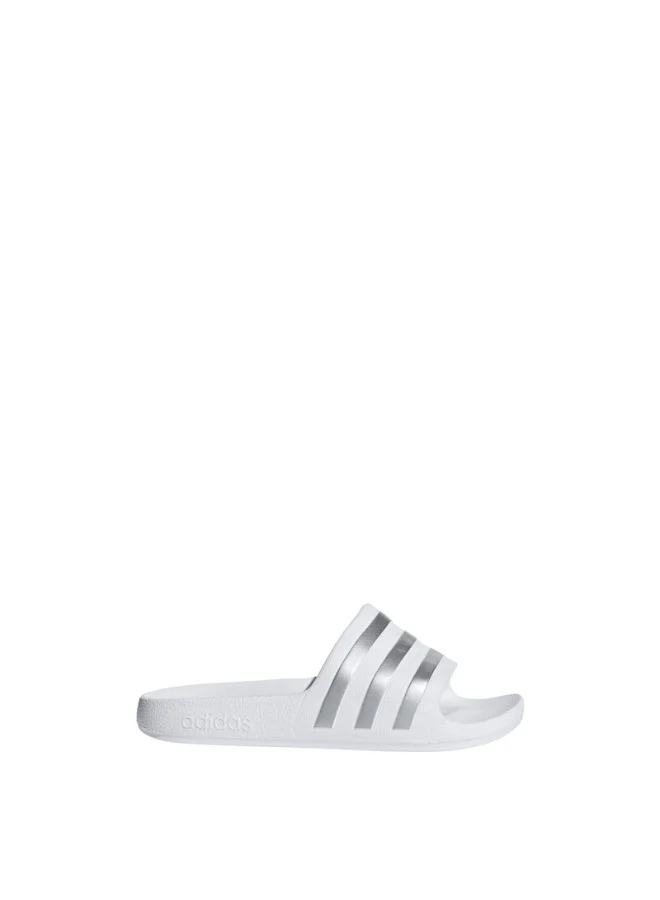 Adidas Adidas Adilette Aqua K U White Sportswear Sandals/Slippers For Kids