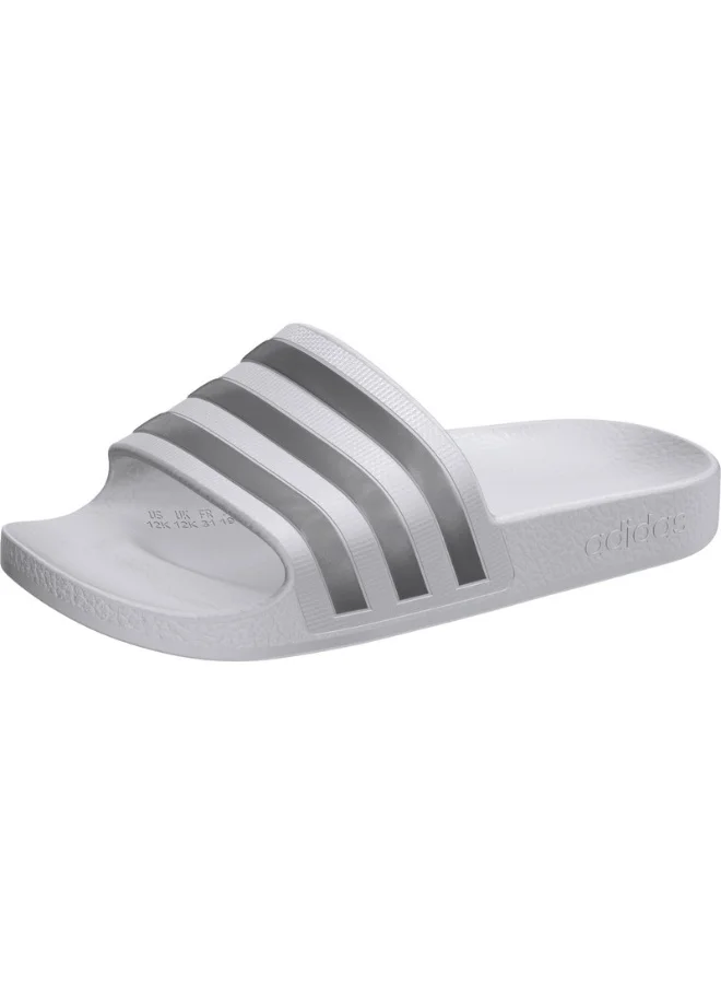 Adidas Adidas Adilette Aqua K U White Sportswear Sandals/Slippers For Kids