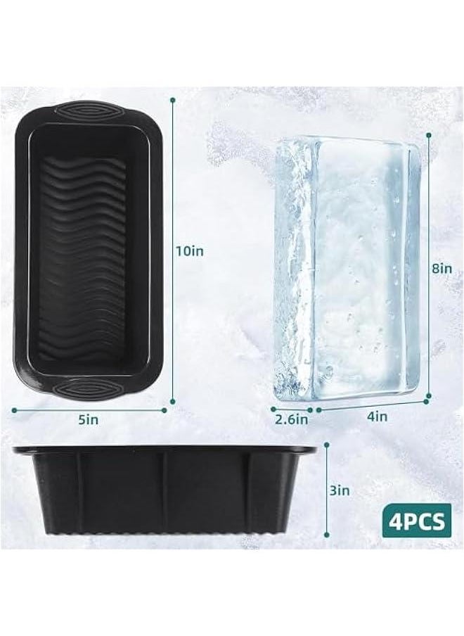 HOOKOR Cold Plunge Ice Mold: Extra Large Ice Block Molds for Ice Bath Silicone Reusable Big Ice Cube Tray for Ice Bath Tub Ice Container for Freezer Cold Plunge Water Chiller Accessories (Gray)  - Image 2
