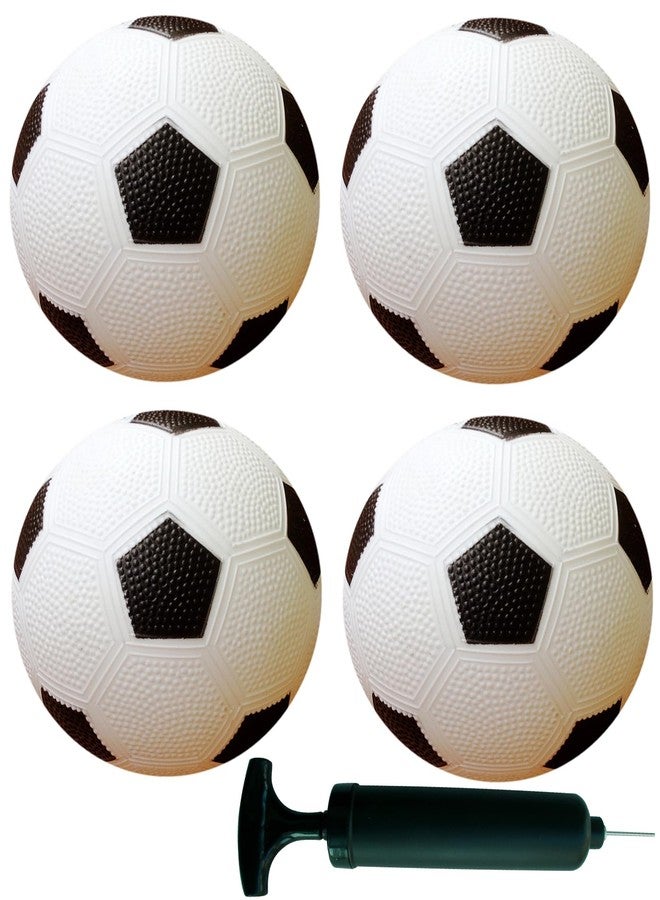 AppleRound 5-Inch Soccer Balls for Toddlers and Kids - Outdoor Games Backyard Sports for Children Boys and Girls - Pack of 4 Balls with 1 Air Pump - Image 2