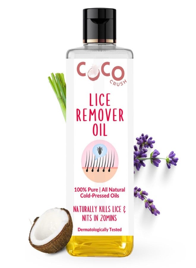Coco Crush 100% Natural Lice Remover Oil for Kids & Babies | Cold Pressed Coconut, Lavender & Tea Tree Oil | Gentle on Scalp | Clinically Proven | Safe, Non-Toxic & Chemical Free Treatment (100ML) - Image 1
