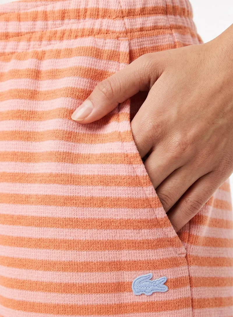 LACOSTE Striped Regular Fit Shorts