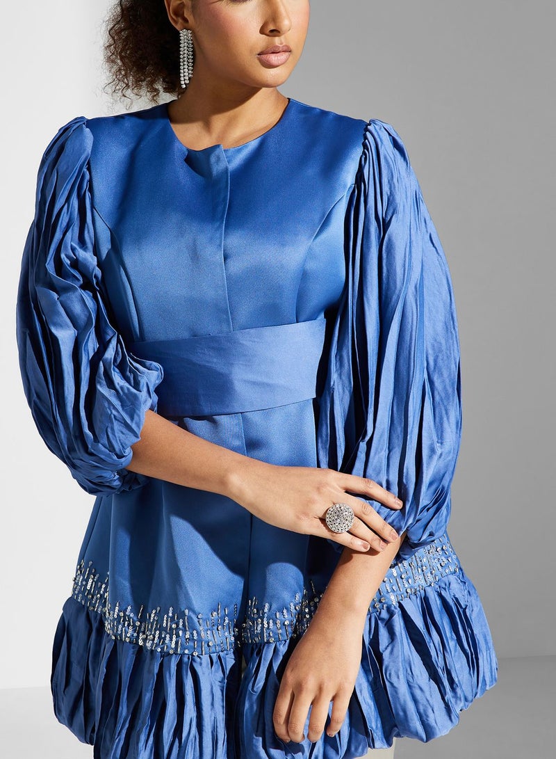 Montania Balloon Sleeve Embellished Top  - Image 3