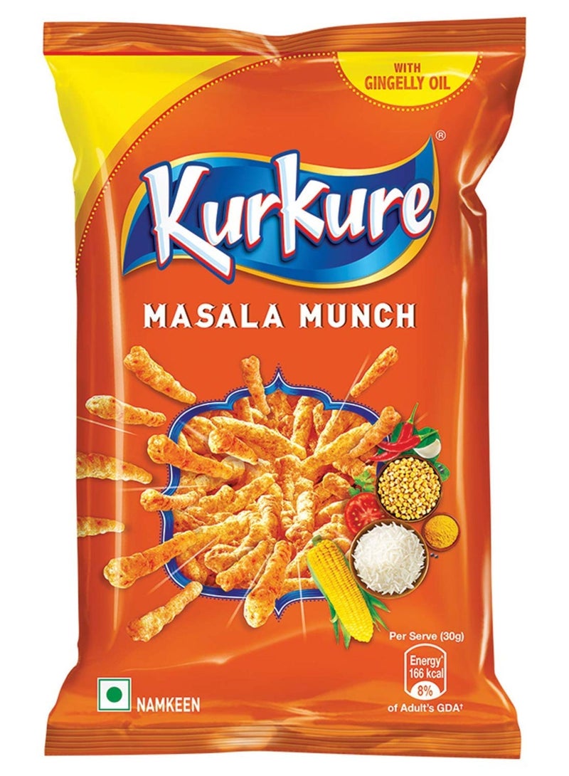 noon Kurkure Masala Munch 81.9grams + Barbican Pomegranate Flavoured Non-Alcoholic Malt Beverage NRB Pomegranate 330ml Pack of 6 - Image 2