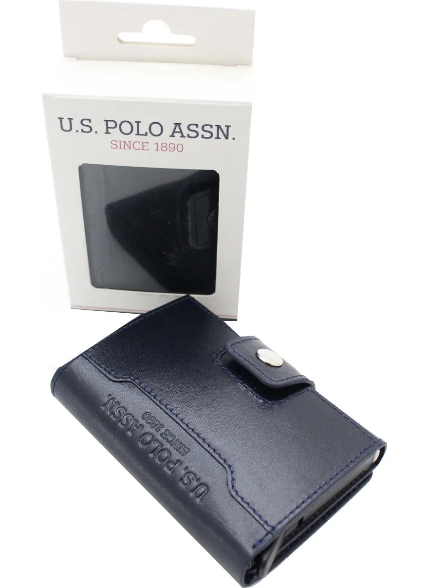 جراندي Plcuz 9211 U.S.polo Assn.faux Leather, Mechanical Wallet, Card Holder