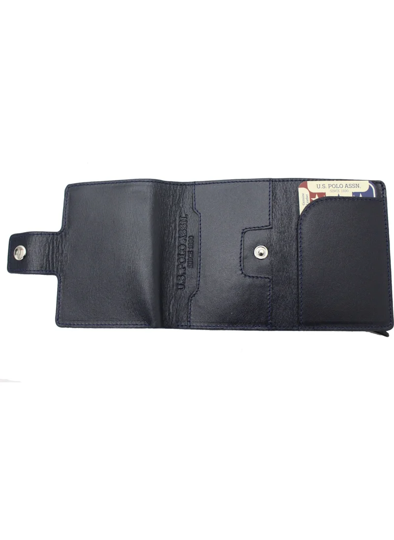 Grande Plcuz 9211 U.S.polo Assn.faux Leather, Mechanical Wallet, Card Holder