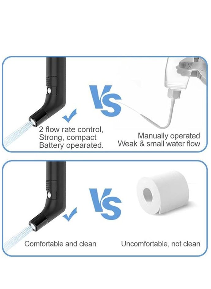 Albawadi Electric Shattaf Personal Travel Bidet Sprayer Kits Shower Spray Clean with 2.3L Water Storage Rechargeable  - Image 5