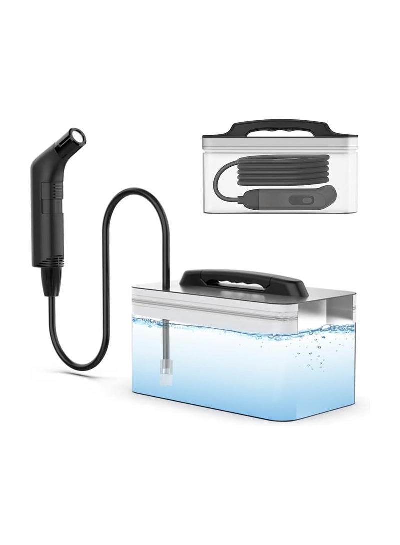Albawadi Electric Shattaf Personal Travel Bidet Sprayer Kits Shower Spray Clean with 2.3L Water Storage Rechargeable - Image 1