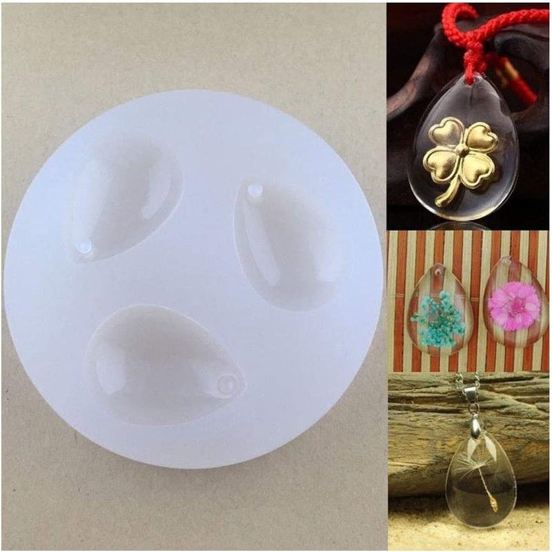 Artool ARTOOL Silicone Resin Mold Keychain Creative DIY Water Drop Pendant Keychain Earrings Making Kit Epoxy Resin Casting Mold Set of 1 - Image 3