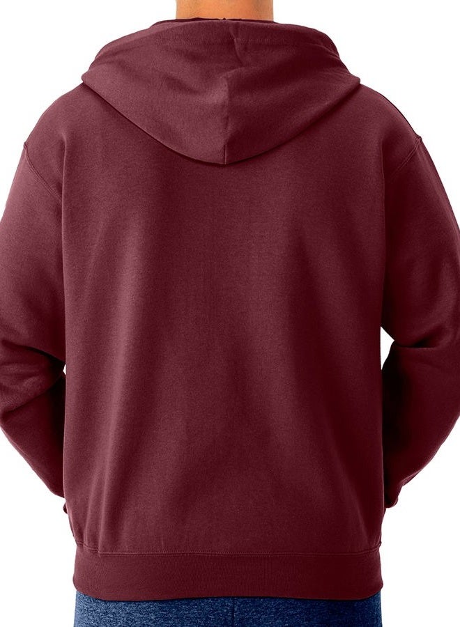 Jerzees Boys' Hooded Sweatshirt, Maroon, M - Image 4
