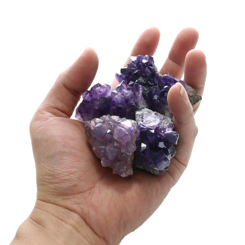 Namzi Raw Amethyst Stones and Crystals Rock, Natural Amathesis Crystal Clusters, Geodes with Crystals, Cuarzo Amatista Original, Real Amethyst Crystals Geode, Gemstones, Healing Crystals(0.11Lb) - Image 5
