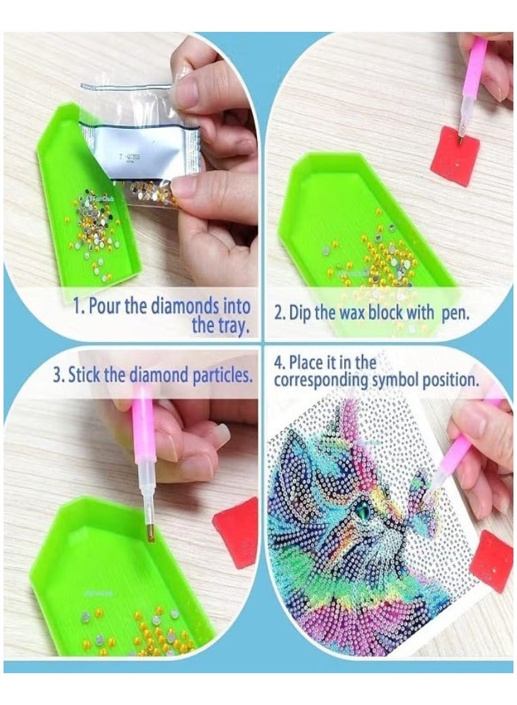 Diamond Painting Kit for Kids to Develop Concentration and Patience Skills, Improve Hand-eye Coordination with Frame (Cinnamoroll)  - Image 2