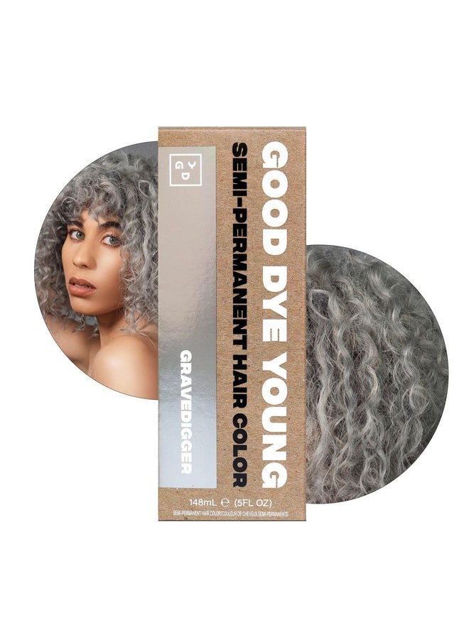 Good Dye Young Semi-Permanent Hair Color (Gravedigger Silver) - Uv Protective, Conditioning, Ppd-Free, Cruelty-Free & Vegan, Lasts 15-24+ Washes  - Image 1