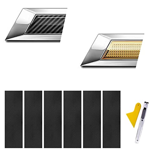 LANZMYAN Compatible with Bowtie Logo Wrap Stickers Cut-Your-Own Emblem Overlay DIY Decals for Chevy 6PCS Black - Image 1