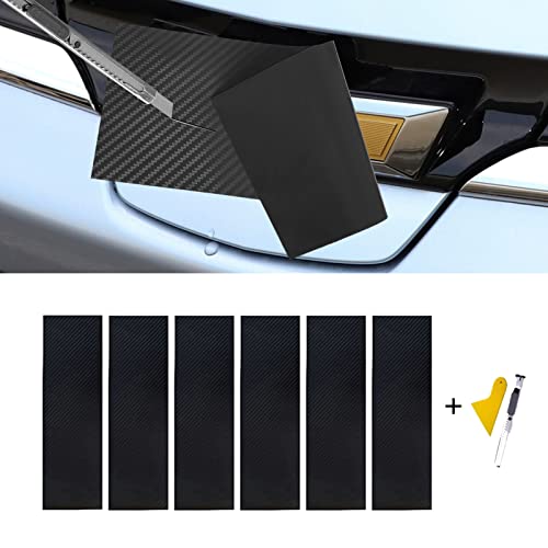LANZMYAN Compatible with Bowtie Logo Wrap Stickers Cut-Your-Own Emblem Overlay DIY Decals for Chevy 6PCS Black - Image 2