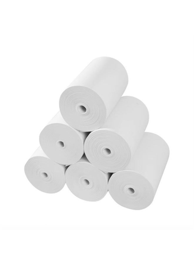 Generic Special Children's Camera Printing Paper Polaroid 57 * 25mm Photo Thermal Transfer Paper Photography A Pack Of 5 Rolls-Color:White (5 Rolls Per Pack)  - Image 1