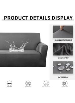 EVORY HOME Sofa Cover Waterproof 4-Pieces Set of 7-Seater (3+2+1+1) Water Resistant Furniture Protector  - Image 2