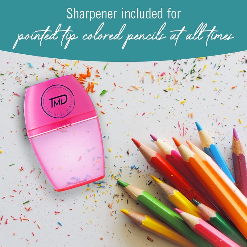 Crayola The Mega Deals Colored Pencils for Adults, 12 Vibrant & Smooth Color Pencils for Adult Coloring Books, Non-Toxic Coloring Pencil Set with Sharpener, Art Supplies for Teens & Adults (Gift Pack) - Image 5