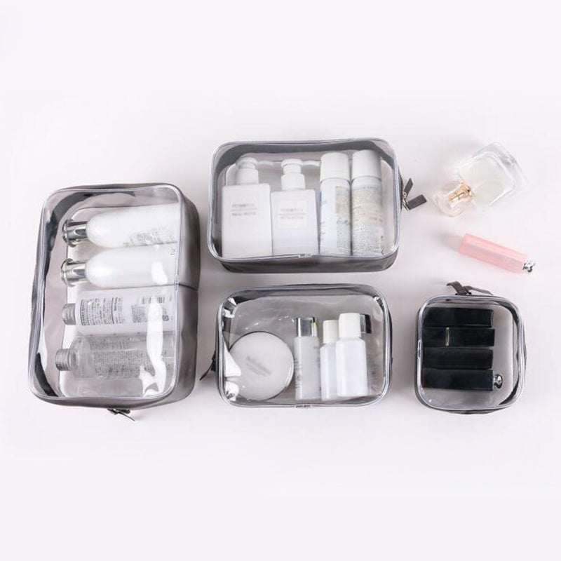PVC Storage Bag Enlarge Toothpaste Packing Organizer Cosmetic Pouch Transparent Change Purse with Zipper for Travel - Image 3