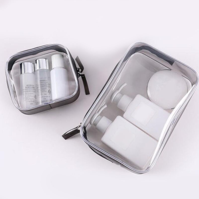 PVC Storage Bag Enlarge Toothpaste Packing Organizer Cosmetic Pouch Transparent Change Purse with Zipper for Travel - Image 5
