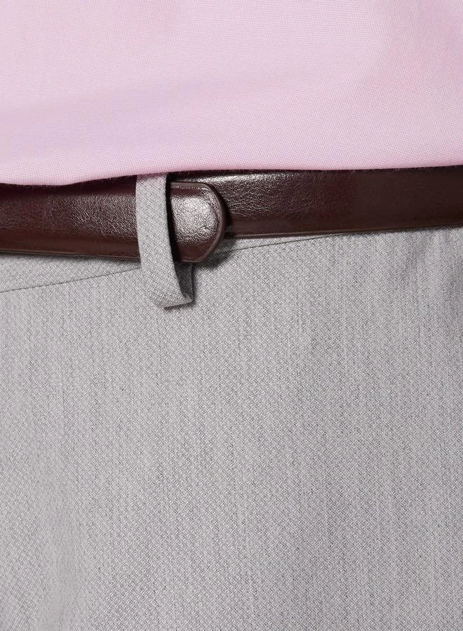 Splash FAV Slim Fit Belted Flexi Waist Formal Trousers