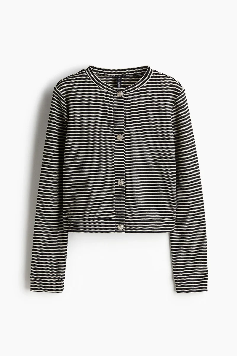 H&M Textured jersey cardigan