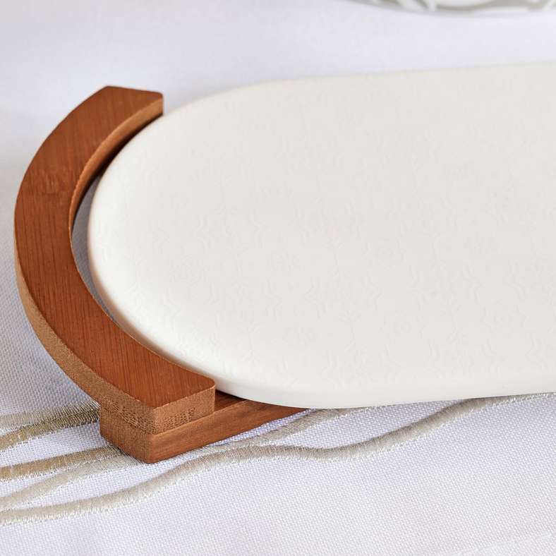 Pan Home Oval Serving Platter - White - Image 2