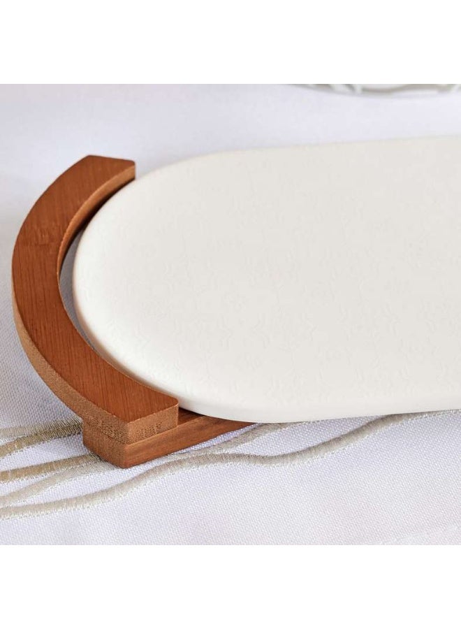 Pan Home Oval Serving Platter - White - Image 2