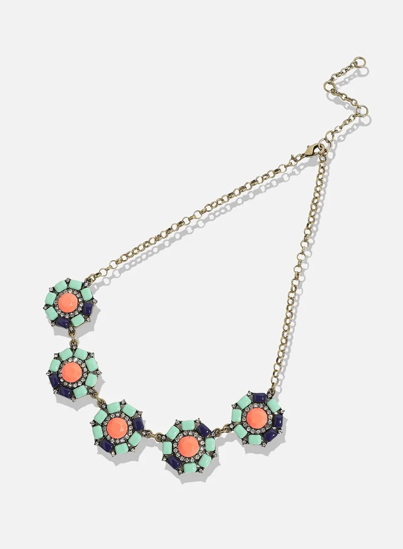 SOHI Designer Statement Stone Artificial Necklace Jewellery
