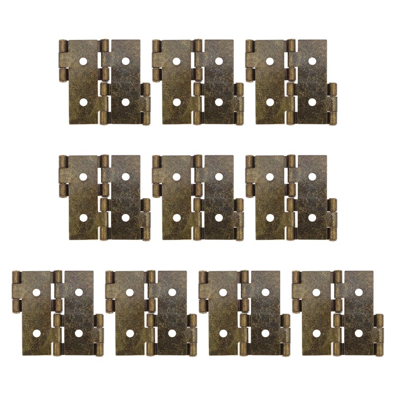 Double Acting Oil Iron Door Hinges 47x47mm Retro Style for Cabinet Antique Door - Image 2