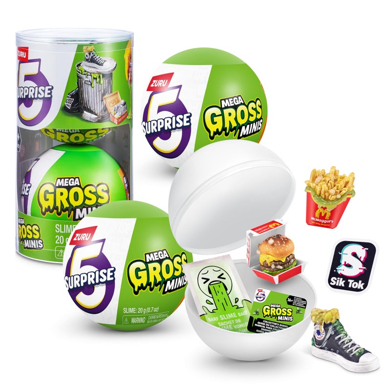 5 Surprise Mega Gross Minis by ZURU Boys Mystery Collectible Minis Brands Parody Toys for Boys and Girls 3 Halloween Toy - Image 3