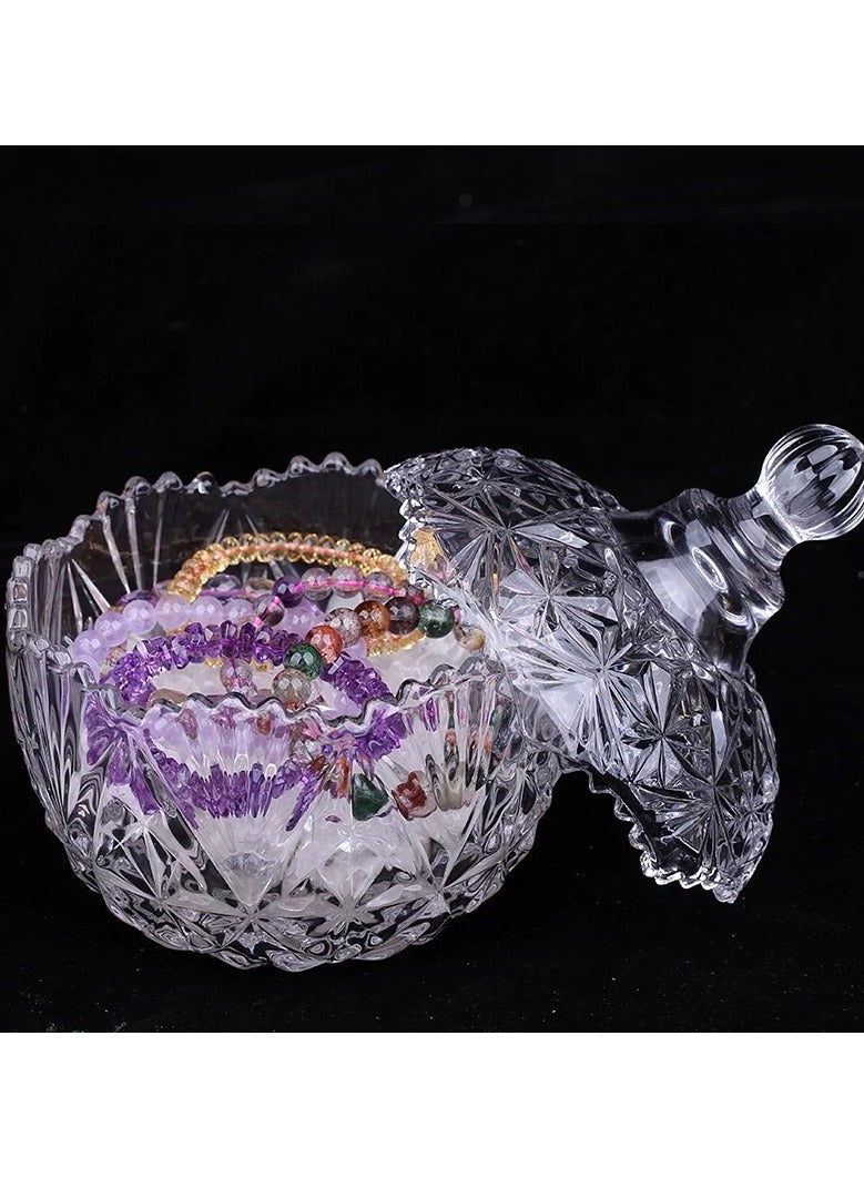 Crystal Glass Bowl with Healing Energy Purification for Bracelets Necklaces Includes 400g White Crystal Shards Crystal Degaussing - Image 2