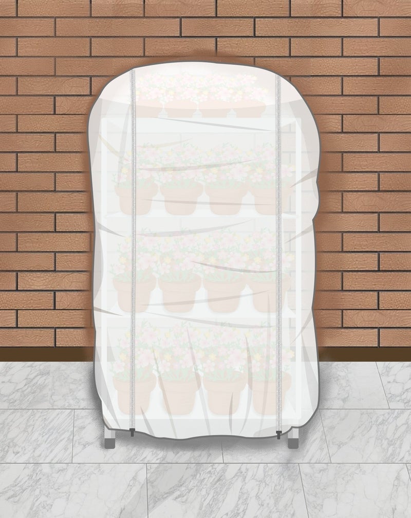 Agfabric Plant Covers Freeze Protection with Zipper 0.9oz 135"x120"x48" Shrub Cover Winter Tree Jacket for Frost Protection&Season Extension,White - Image 2
