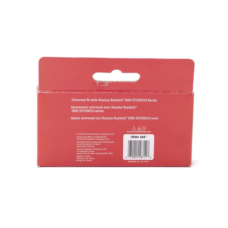 Arrow Fastener Arrow 585 Heavy Duty Power Crown Staples, Galvanized Steel Construction for Use with Stanley and Bostitch Staple Guns, 1250 Pack, Leg Length 5/16-Inch, Crown Width 3/8-Inch - Image 2