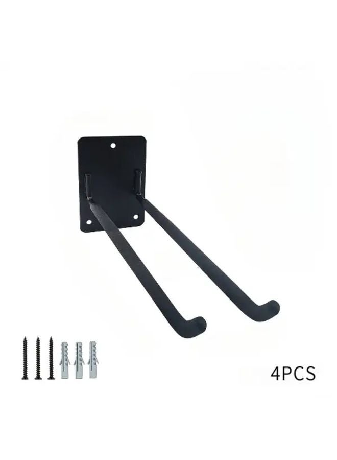 Heavy Duty Wall Mounted Tool Organizer 4 Pack Black Red Garage Storage System - Image 1