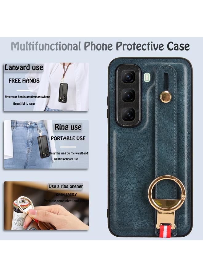 Zaboon Case For Infinix Hot 50 5G Wristband Leather Back Phone Case - Image 3