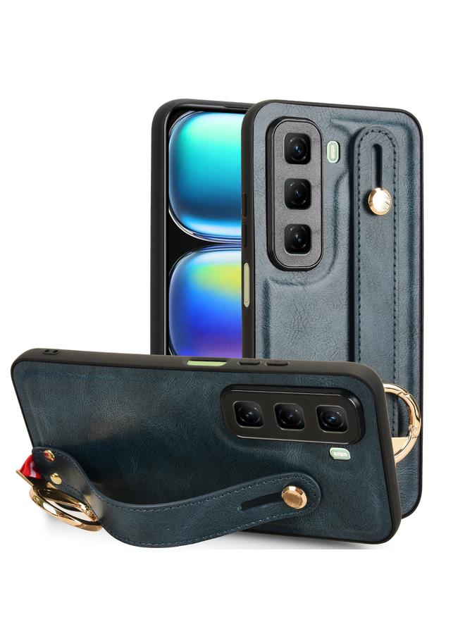 Zaboon Case For Infinix Hot 50 5G Wristband Leather Back Phone Case - Image 1