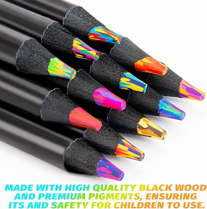 Yangmei Stocking Stuffers, Stocking Stuffers for Teen Girls,12 Rainbow Colored Pencils, Teen Girl Gifts Trendy Stuff, Art Supplies for Kids 9-12, Gifts for 5-12 Year Old Girl, Arts and Crafts for Kids - Image 4