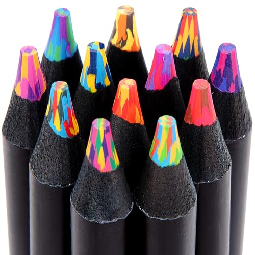 Yangmei Stocking Stuffers, Stocking Stuffers for Teen Girls,12 Rainbow Colored Pencils, Teen Girl Gifts Trendy Stuff, Art Supplies for Kids 9-12, Gifts for 5-12 Year Old Girl, Arts and Crafts for Kids - Image 1