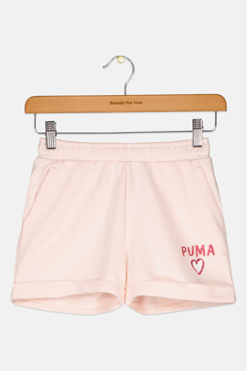 PUMA Kids Girl Sportswear Fit Outdoor Shorts, Pink - Image 1