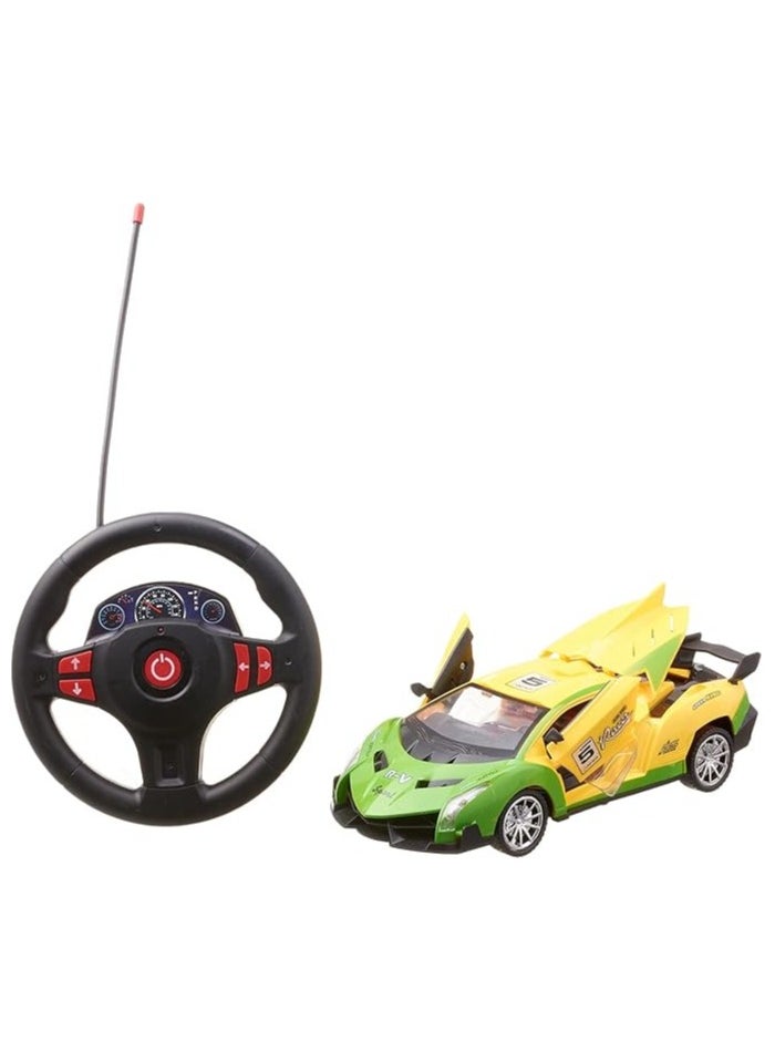 Whynot - Remote Control Racing Car for Boys – Sporty Design Toy Car (Yellow/Green) with Rechargeable Battery 🏁🔋🎮 - Image 1