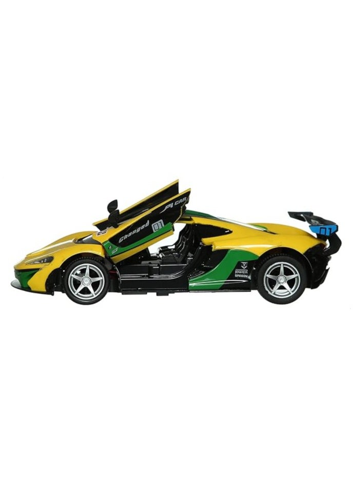 Whynot - Remote Control Racing Car for Boys – Sporty Design Toy Car (Yellow/Green) with Rechargeable Battery 🏁🔋🎮 - Image 1