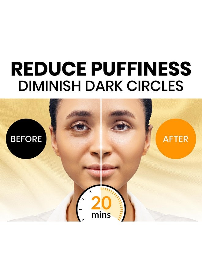 Stylia Under Eye Patches for Dark Circles and Puffy Eyes (30 Pairs), 24k Gold Eye Mask for Dark Circles and Puffiness, Vitamin C, Hyaluronic Acid, Pearl Extract, Collagen Eye Gel Pads for Puffiness - Image 2